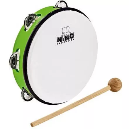 NINO Percussion NINO51GG 8" műanyag tamburin zöld