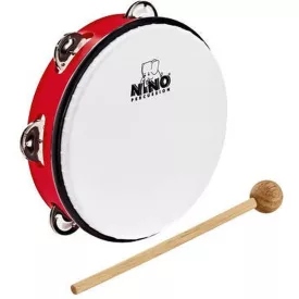 NINO Percussion NINO51R 8" műanyag tamburin piros