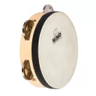 NINO Percussion NINO942 6” egysoros bőrös fa tamburin - natúr