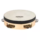 NINO Percussion NINO942 6” egysoros bőrös fa tamburin - natúr