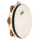 NINO Percussion NINO944 8” egysoros bőrös fa tamburin - natúr