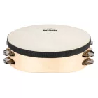 NINO Percussion NINO946 8” kétsoros bőrös fa tamburin - natúr