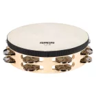 NINO Percussion NINO946 8” kétsoros bőrös fa tamburin - natúr