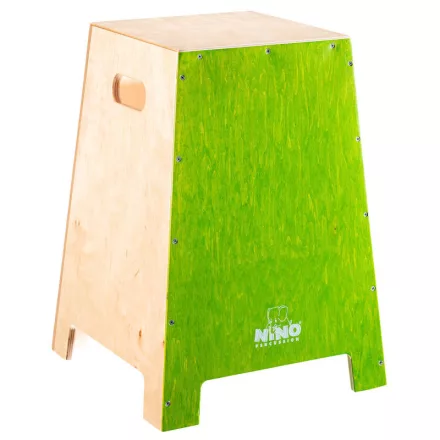 NINO Percussion NINO991GR nagy méretű egymásra rakható cajon - zöld