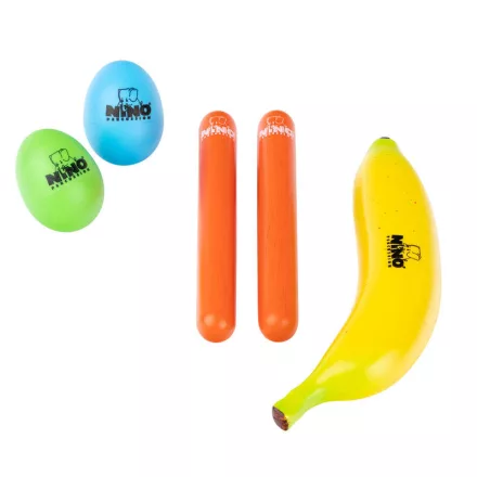 NINO Percussion NINOSET7 gyerek vegyes ritmushangszer szett - 4 db