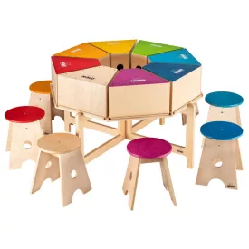   NINO Percussion NINOSET954-2 Deluxe osztálytermi cajon ritmus szett