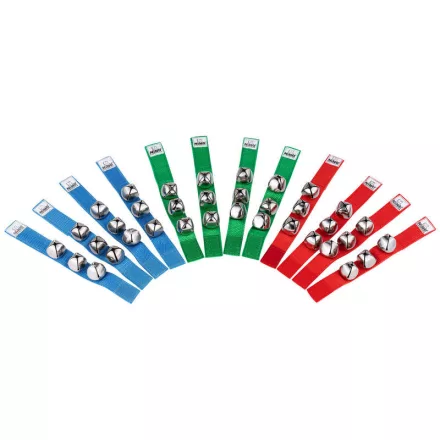 NINO Percussion NINOSET961 csuklóra rögzíthető csengő szett - 12 db