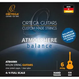 ORTEGA ATB44NH Klasszikus gitárhúr készlet, kemény