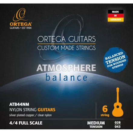 ORTEGA NH-ATB44NM Klasszikus gitárhúr készlet, közepes