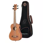 ORTEGA LIZZY-BS-GB-L Short scale basszus ukulele balkezes, tokkal