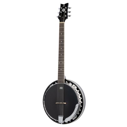 ORTEGA OBJE356-SBK-L Banjo 6 húros, balkezes, fekete, tokkal