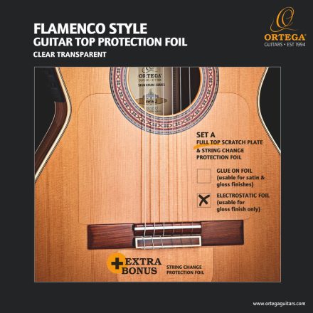 ORTEGA OERP-FLAM2 Védőfólia, osztott, átlátszó