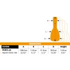 ORTEGA OGBCL-SUJ Klasszikus gitártok, 4/4-es méret, sárga