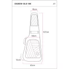 Ortega OGBDN-DLX-BK Deluxe dreadnought gitártok, fekete