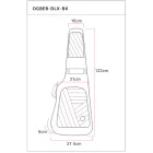 Ortega OGBEB-DLX-GY Deluxe elektromos basszusgitár táska, szürke