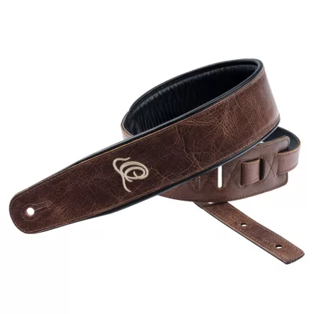 ORTEGA OSCL-4 Eredeti bőr gitárpánt, barna