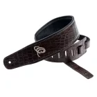 ORTEGA OSCU-3 Eredeti bőr gitárpánt, sötétbarna