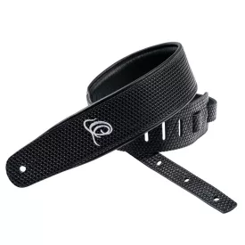 ORTEGA OSCU-4 Eredeti bőr gitárpánt, fekete fonat