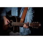 ORTEGA OSCU-5 Eredeti bőr gitárpánt, barna fonat
