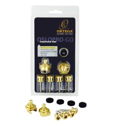 Ortega OSLOPRO-GO Strap-Lock hevederzár, aranyszín