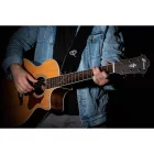 ORTEGA OSSU-60 Velúr bőr gitárpánt, fekete