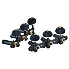 ORTEGA OTMDLX-BKBK DeLuxe gitár hangolókulcsok, fekete/fekete