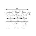 ORTEGA OTMDLX-GOBK DeLuxe gitár hangolókulcsok, fekete/arany
