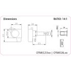 ORTEGA OTMEG33-CR 3+3 Gitár hangolókulcsok, króm