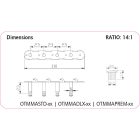 ORTEGA OTMMADLX-GO A-style mandolin hangolókulcsok, arany