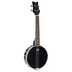ORTEGA OUBJ100-SBK Koncert Banjolele, 4 húros, fekete, tokkal