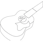 Ortega OWPTB-EB Tenor/bariton ukulele koptató, ébenfa