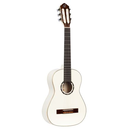 ORTEGA R121-1/2WH Klasszikus gitár, 1/2-es méret, fehér, tokkal