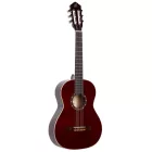 ORTEGA R121-3/4WR Klasszikus gitár, 3/4-es méret, vörös, tokkal