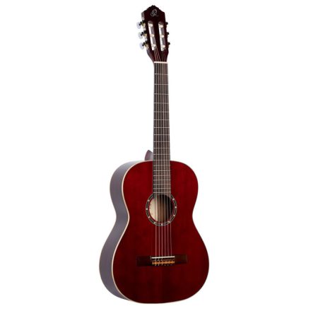 ORTEGA R121-7/8WR Klasszikus gitár, 7/8-as méret, vörös, tokkal