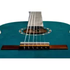 ORTEGA R121SNOC Klasszikus vékony nyakú gitár, 4/4-es méret, kék, tokkal