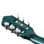 ORTEGA R121SNOC Klasszikus vékony nyakú gitár, 4/4-es méret, kék, tokkal