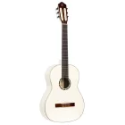 ORTEGA R121SNWH Klasszikus vékony nyakú gitár, 4/4-es méret, fehér, tokkal