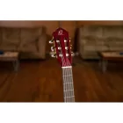 ORTEGA R131SN-WR Klasszikus gitár, 4/4-es méret, vékony nyakú, vörös, tokkal