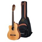 ORTEGA RCE131L elektro-klasszikus gitár, balkezes, tokkal