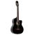 ORTEGA RCE141BK elektro-klasszikus gitár, fekete, tokkal