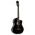 ORTEGA RCE145BK elektro-klasszikus gitár, fekete, tokkal