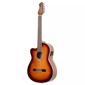   Ortega RCE238SN-FT-L elektro-klasszikus gitár, balkezes, tokkal