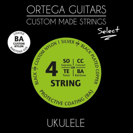 ORTEGA UKS-BA Ukulele húrkészlet, 4 húros