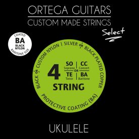 ORTEGA UKSBK-BA Ukulele húrkészlet, 4 húros