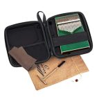 Ortega OKB4 Metallic Green Sparkle 17 hangos Acacia kalimba