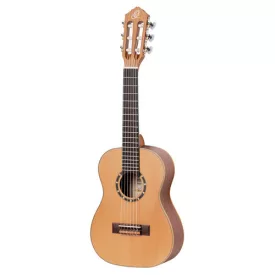   Ortega R122-1/4-L Balkezes klasszikus gitár, natúr, 1/4 méret