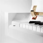 Petrof P118 S1 pianínó, fehér, magasfényű