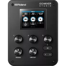 Roland GO:MIXER Studio audiokeverő, interfész