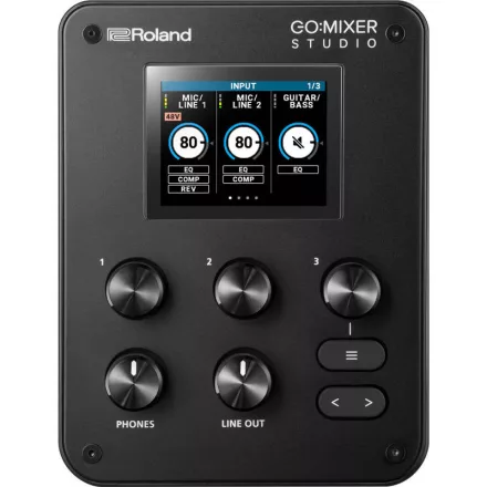 Roland GO:MIXER Studio audiokeverő, interfész