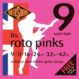  Rotosound R9 nikkel elektromos gitár húrkészlet, super light